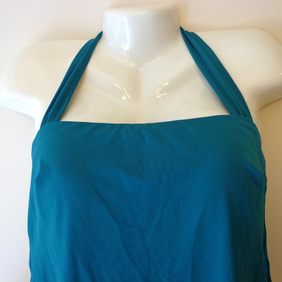 Magicsuit Sharon Halter Tankini Swimsuit 2 PC Teal Green & Black Size 10 NEW - Picture 6 of 7